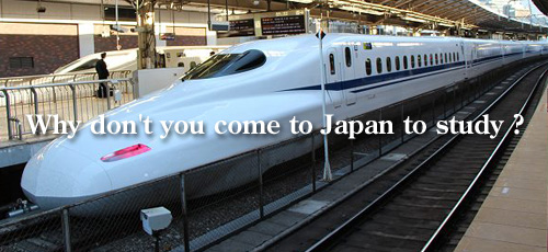 Why don't you come to Japan to study ?